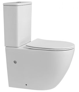 Унитаз-компакт ABBER Bequem AC1110 безободковый белый